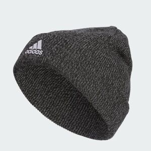 Adidas Climawarm Charcoal Grey White Embroidered Logo Beanie